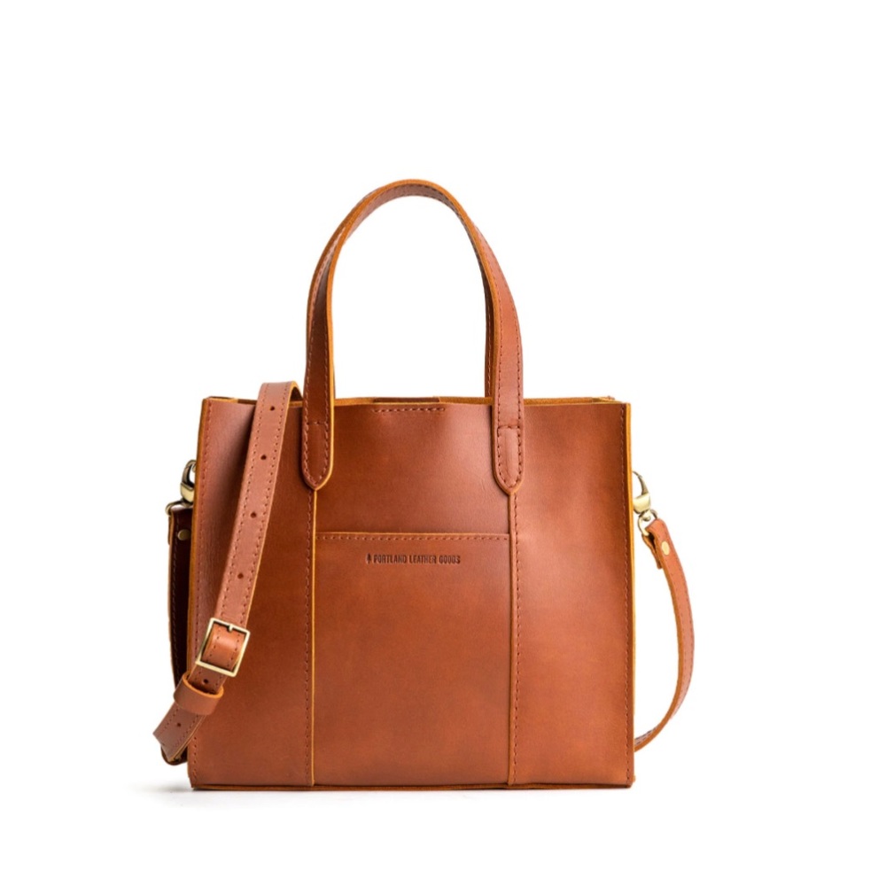 Portland Leather Lola Crossbody Tote - Honey / Classic